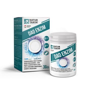 Natur Tanya DAO ENZIM - szabadalmazott és védjegyzett, a hisztamin lebontásában szerepet játszó diamino-oxidáz (DAO) enzimmel 30db Kép