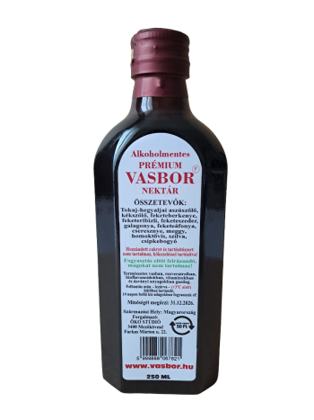 Vasbor  alkoholmentes Prémium nektár (sűrítmény ,nem tartalmaz magot) 250ml Kép