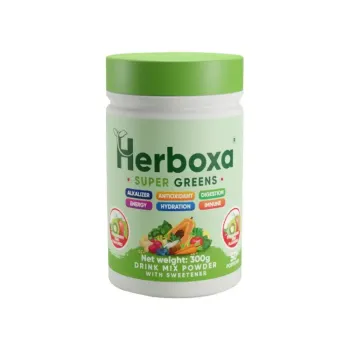 Herboxa Super Greens Strawberry Kiwi 300 g (eper-kivi) Kép