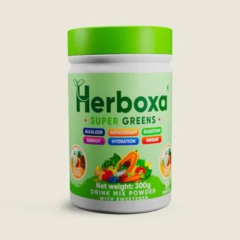 Herboxa Super Greens Peach Iced Tea 300 g (őszibarackos jegestea) Kép