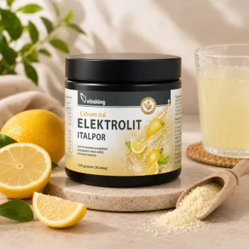 Vitaking Elektrolit italpor citrom ízű 165 g (30 adag) 2.Kép
