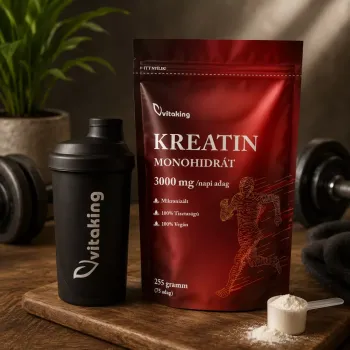 Vitaking 100% Kreatin monohidrát (natúr, mikronizált) 255g 2.Kép