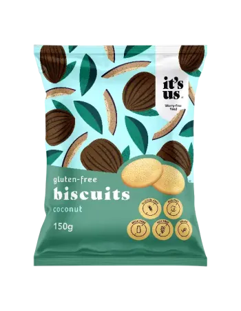 It's us gluténmentes kókuszos omlós keksz 150g Kép