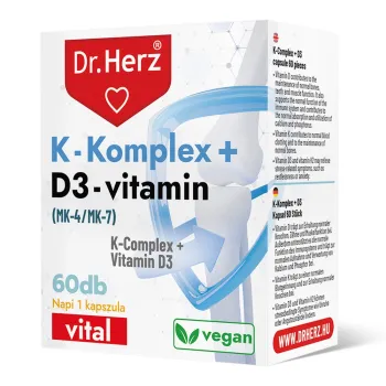 Dr. Herz K-Komplex + D3-vitamin kapszula 60 db Kép