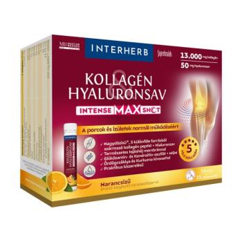 Interherb Kollagén &amp; Hyaluronsav Intense MAX Shot - 14 db ampulla Kép